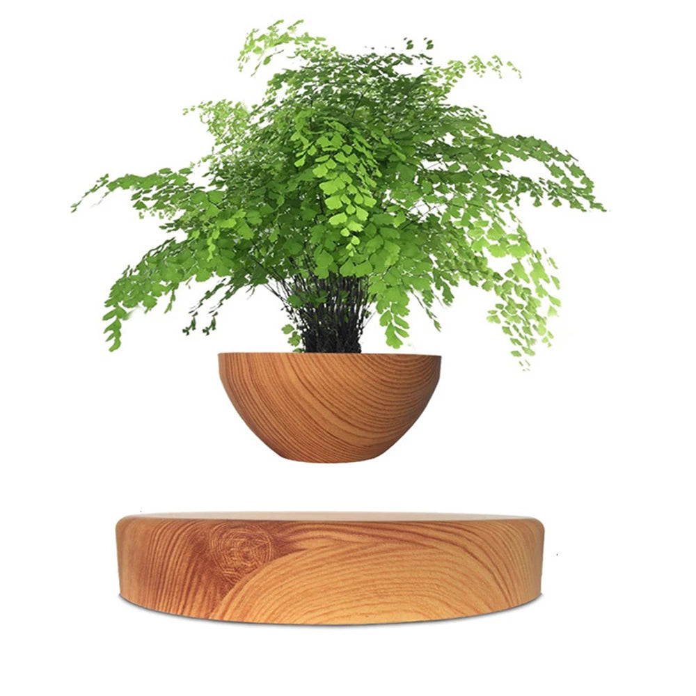 Levitating Air Bonsai Pot Rotation Flower Magnetic Suspension Floating Pot Without Plants