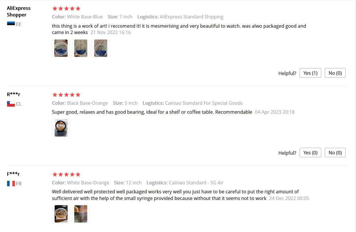 7/12 Inch Sandscape Moving Sand Art Picture