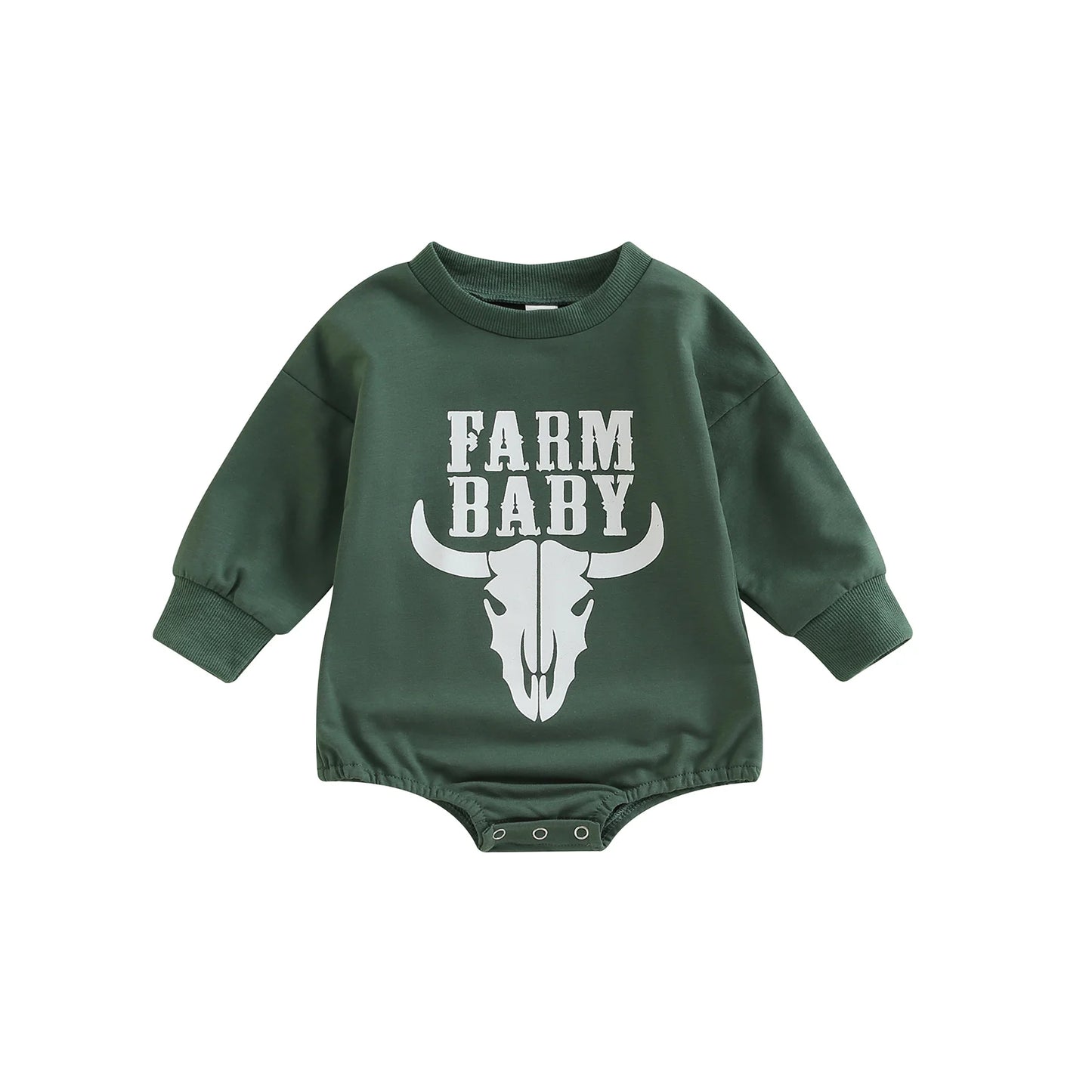 Citgeett Unisex Baby Letter Print Jumpsuit – Long Sleeve Bodysuit for Fall