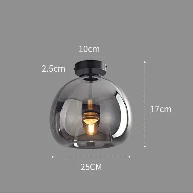 Modern Glass Ceiling Light