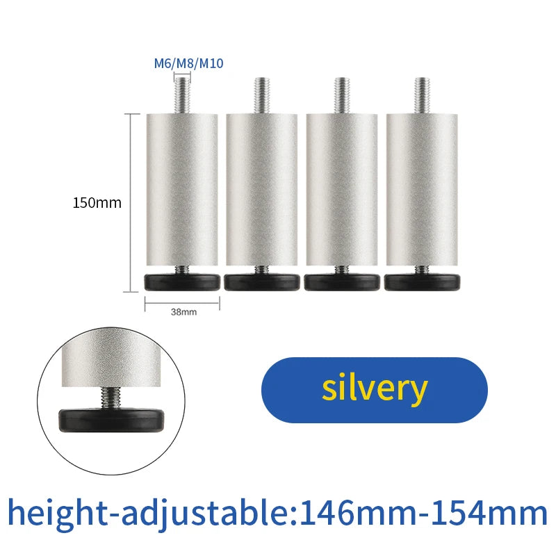 furniture height adjustment foot cabinet support feet M8 M6 M10 leveling sofa feet table feet fridge legs for washing machine