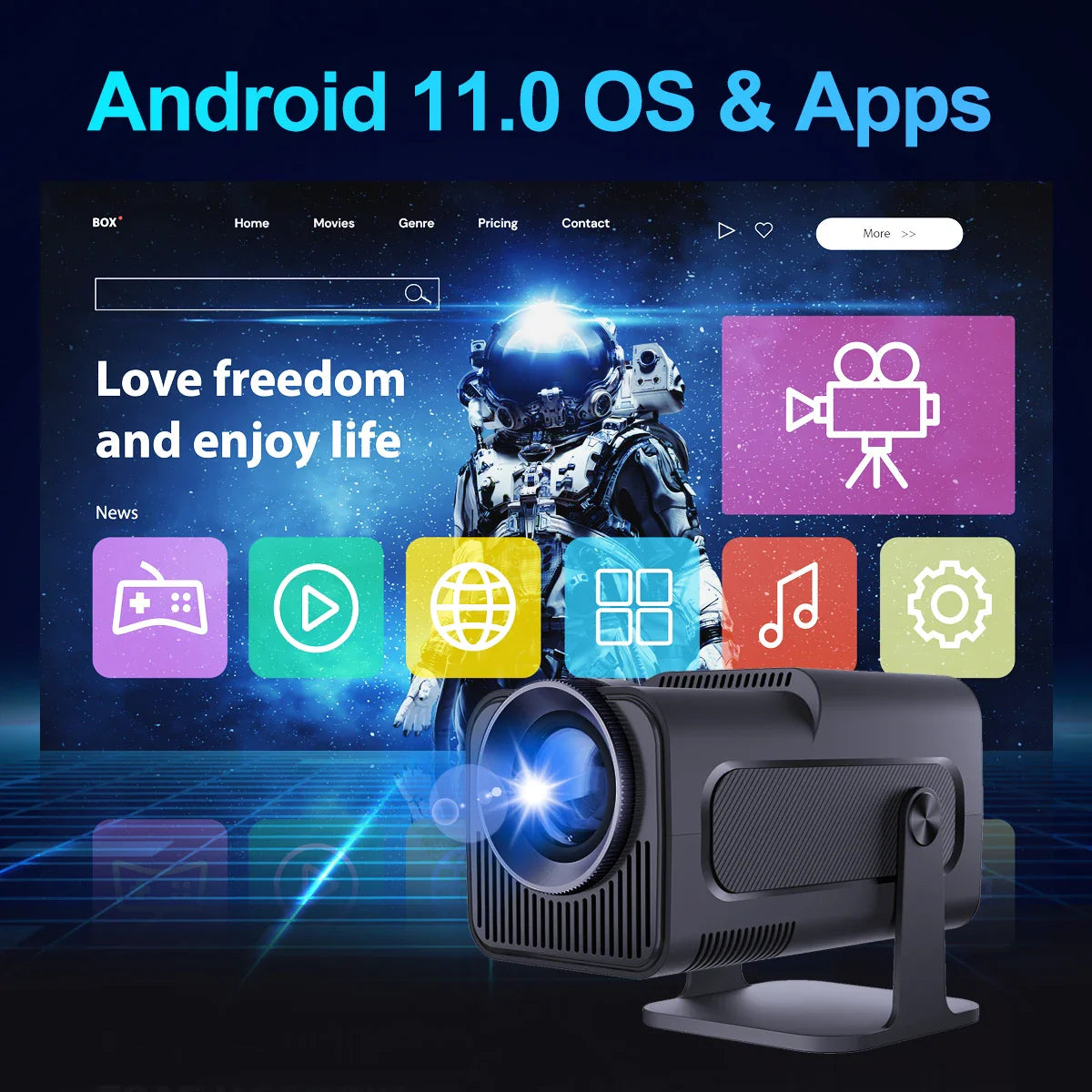 4K Android 11 Projector HY320