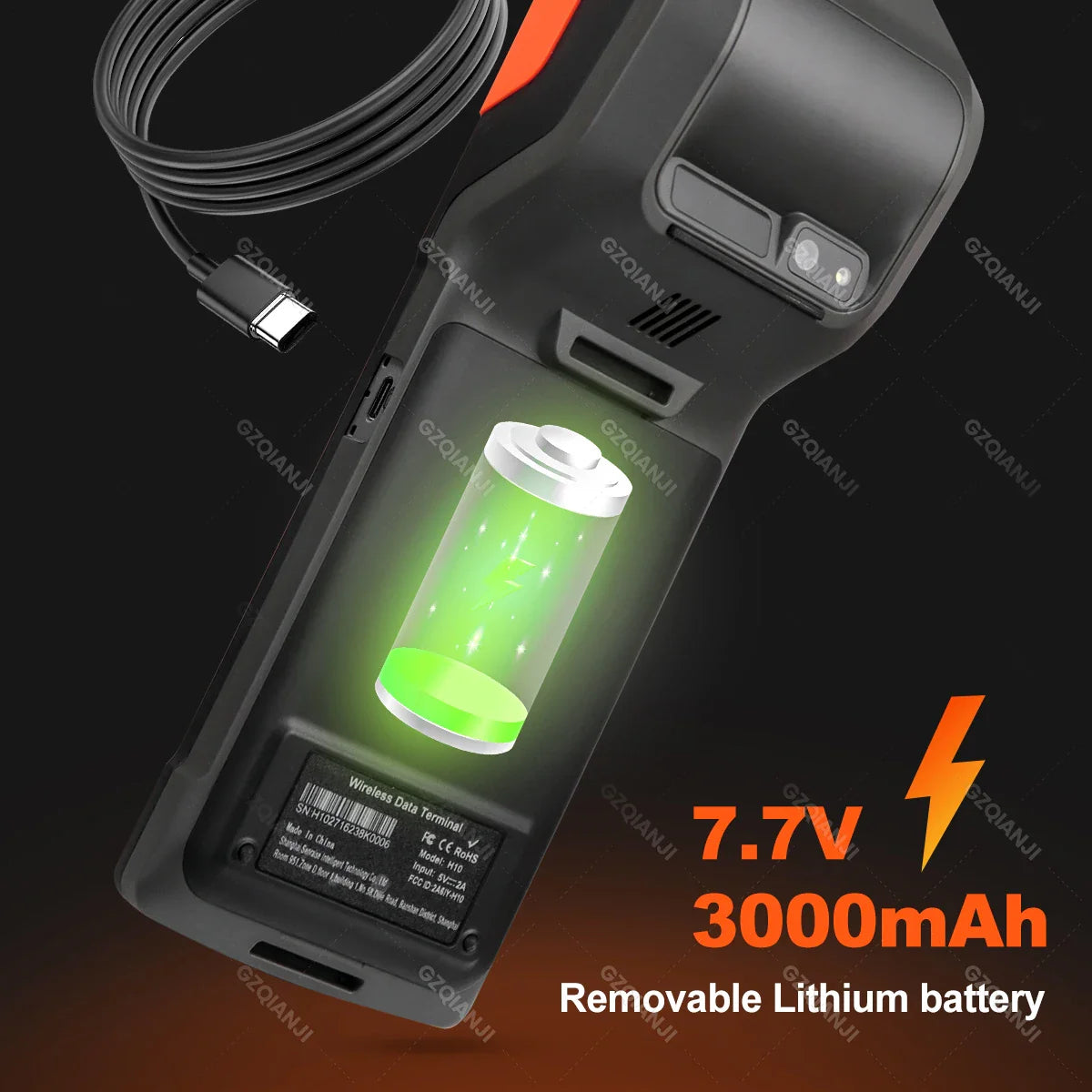 New 4G Wireless Wifi Handheld PDA Printers Android 8.1 13 POS Terminal Touch Screen Built-in 2D Barcode Scanner NFC Card Reader