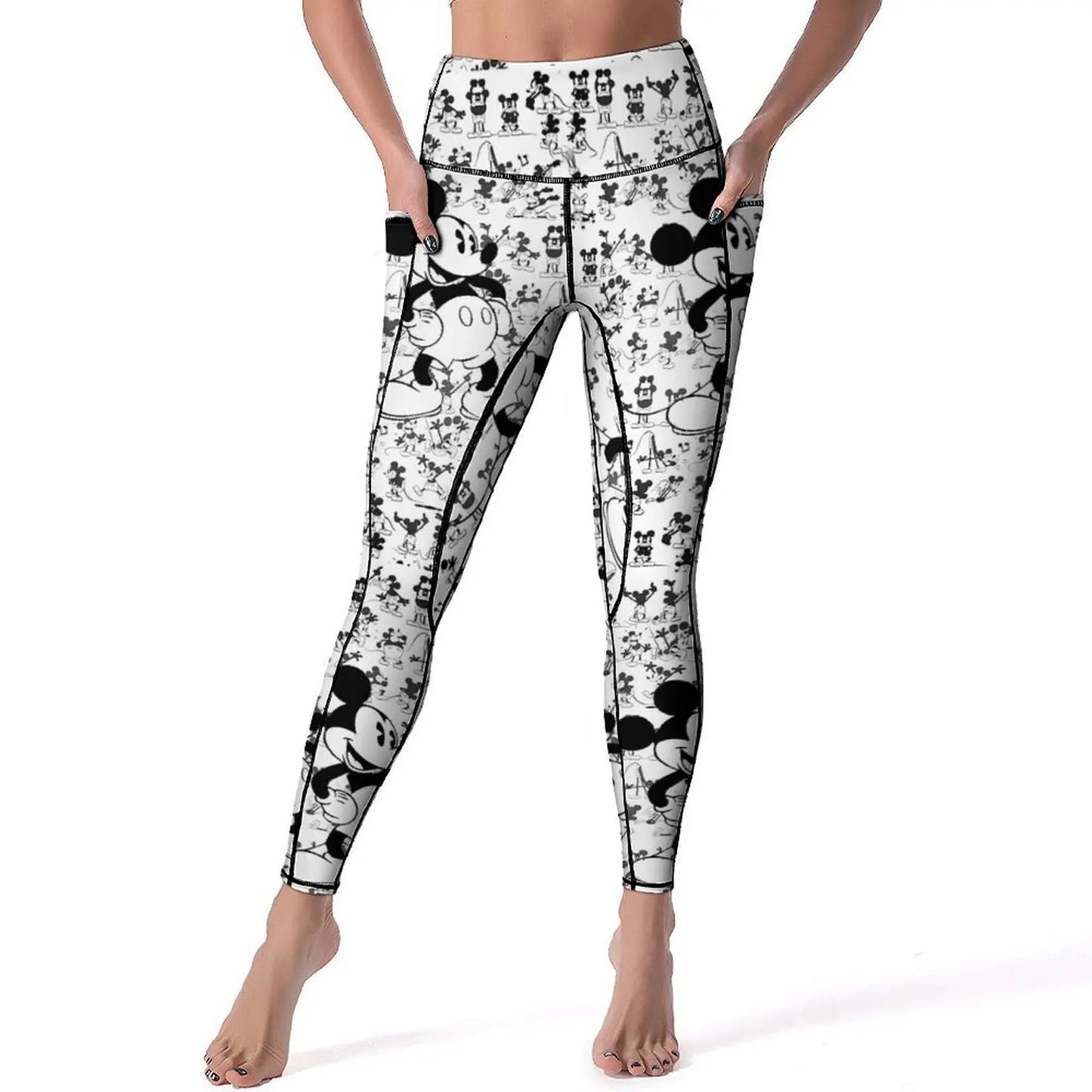 Women's Navy Water Repellent Cropped Stretch Pants