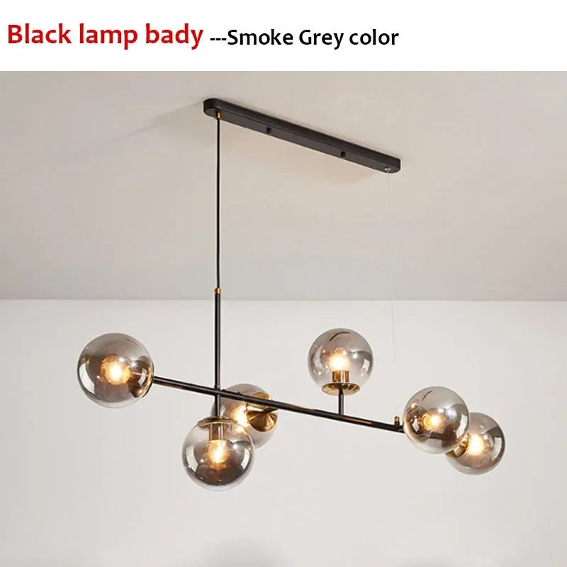 Floating Glass Ball Hanging Light for Dining & Kitchen