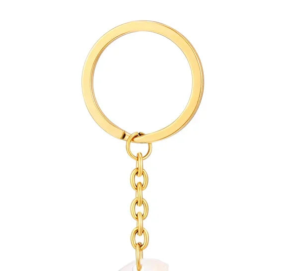 Elephant Statue Keychain - 1 x 1.5 Inches | Elephant Figurine Key Holder/ Wooden Key Ring for Bike