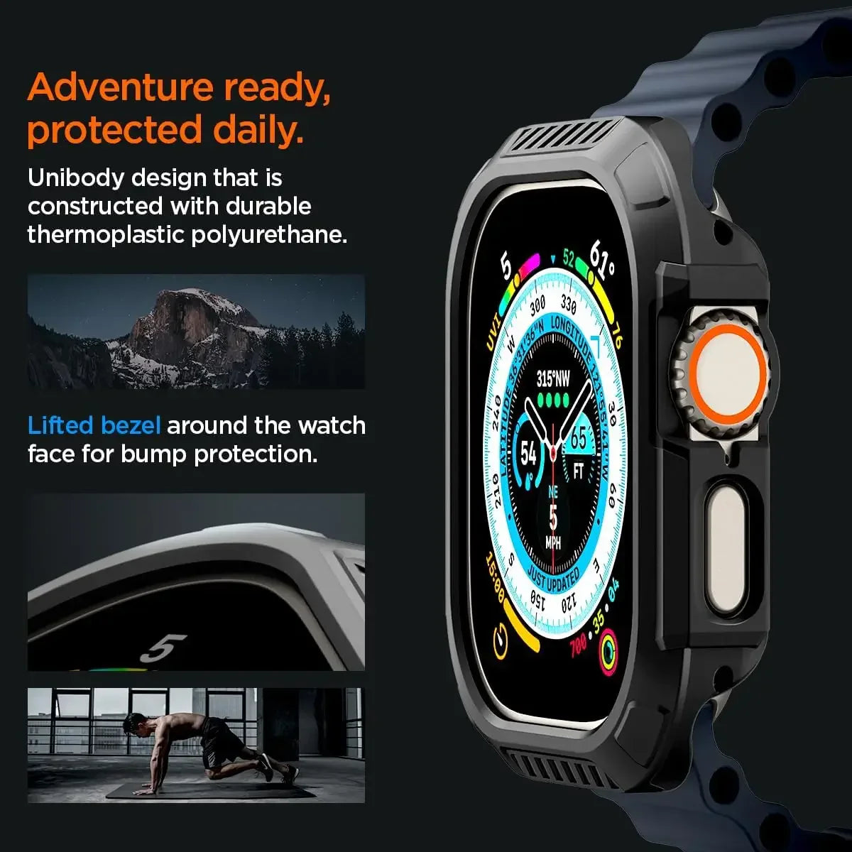 LockFit Secure Bumper for Apple Watch Ultra 49mm