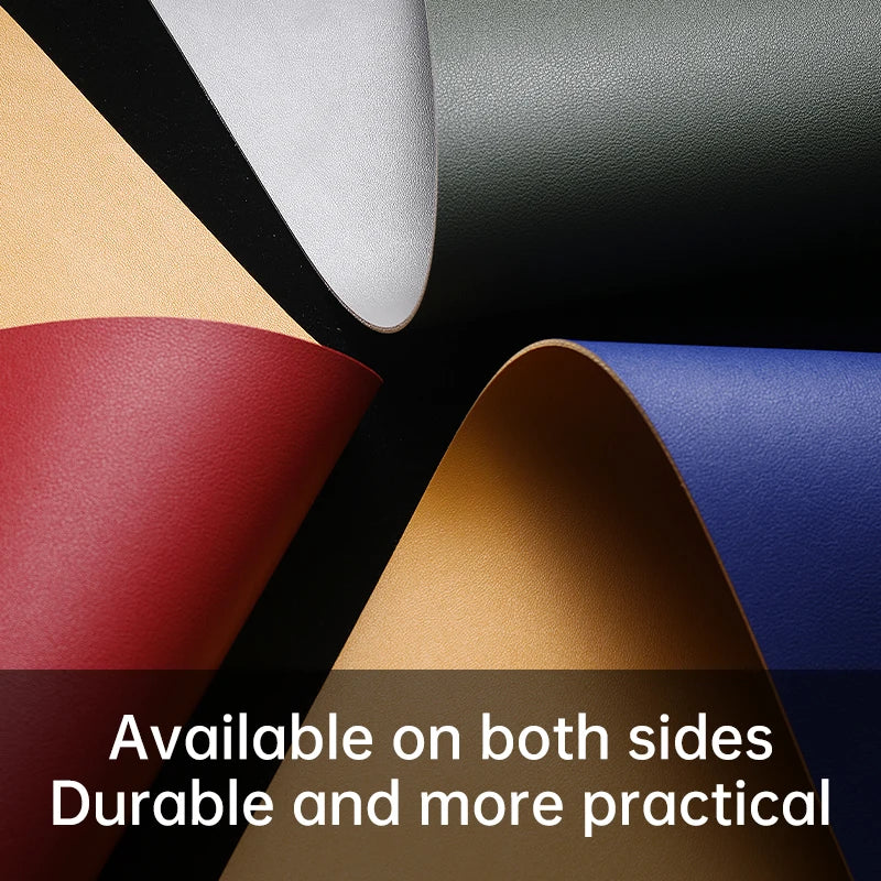 Home Office Large Mouse Pad Gamer Waterproof PU Leather Desk Mat - Computer Mousepad & Keyboard Pad for Gaming