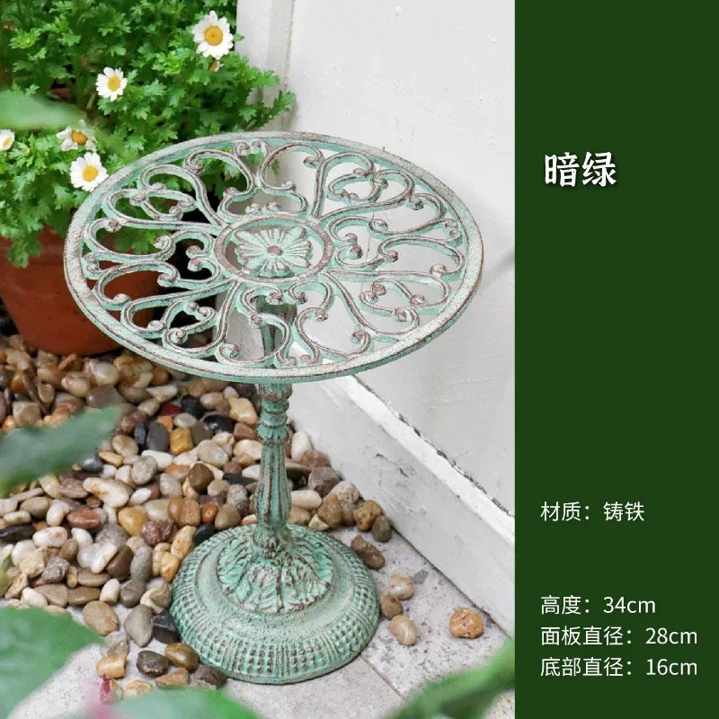 Outdoor Dining Setting for 2 | Bistro Set | Vintage Cast Aluminium | White