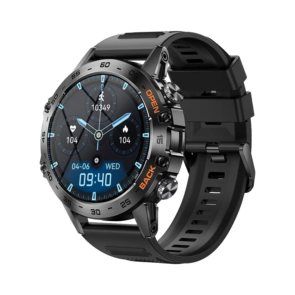 MEVADEN Steel 1.39 Bluetooth Call Smart Watch Men Sports Fitness Tracker Watches IP67 Waterproof Smartwatch for Android IOS K52
