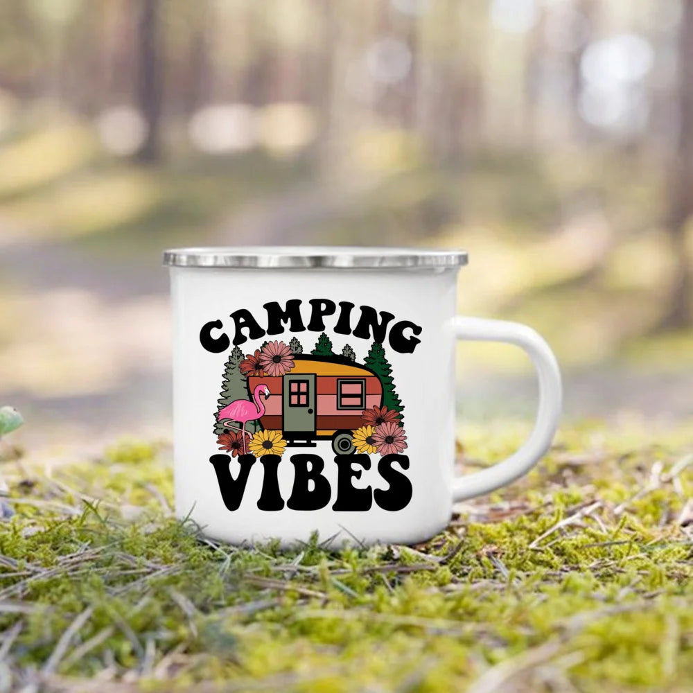 Nature's Adventure Enamel Mug: The Essential Companion for Outdoor Lovers
