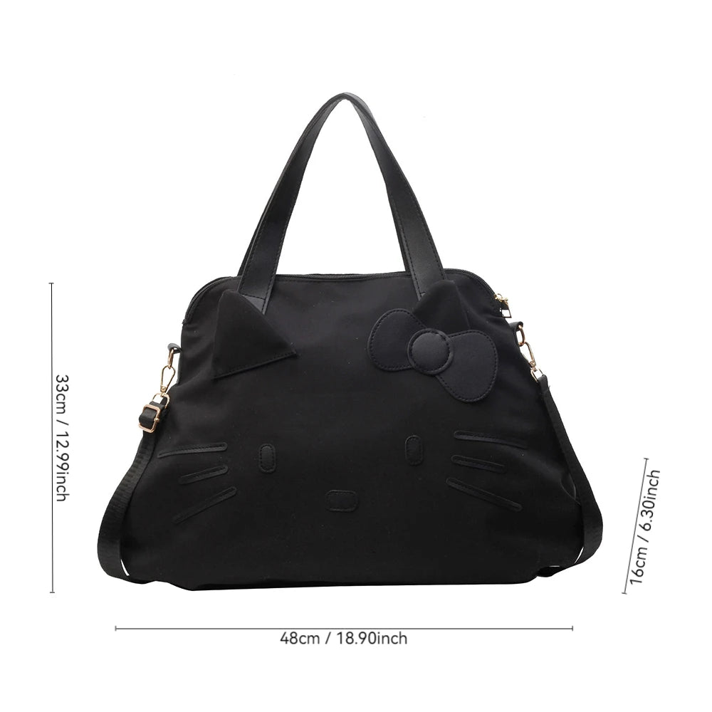 Hello Kitty Travel Storage Bags Sanrio Luggage Bags Suitcase Hanging Bag Handbags Women Fashion Satchel Portable Tote Backpacks