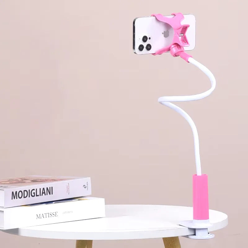 100cm 39.37" Phone Holder Stand Lazy Bracket Headrest Bed 360 Flexible Long Arms Clamp Mount For iPhone Samsung 3.5~6.7" Devices
