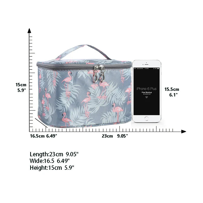Waterproof Portable Women Makeup Bag High Capacity Toiletries