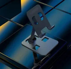 Universal Aluminum Alloy Foldable Desk Phone Holder Mount Stand For iPhone 15 14 Mobile Phone Holder Tablet Desktop Metal Holder