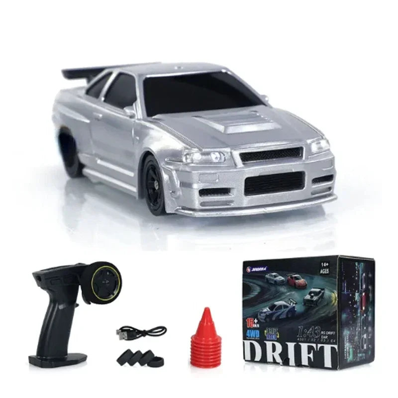 2.4G RC Drift Car 1/43 4WD Remote Control Car High Speed Four Wheel Drive Radio Controlled
