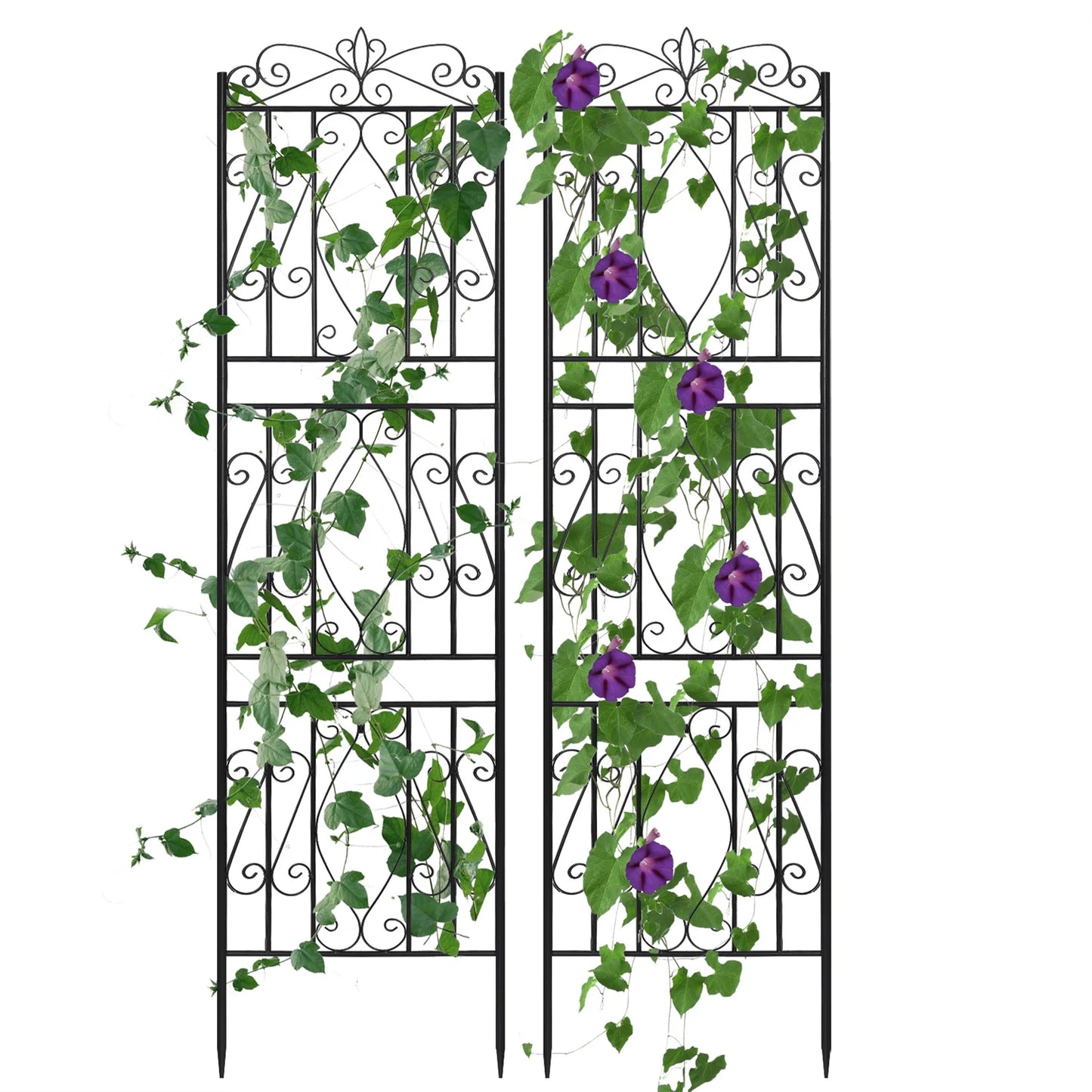 Garden Border Trellis High Metal Climbing Plants Support Trellis