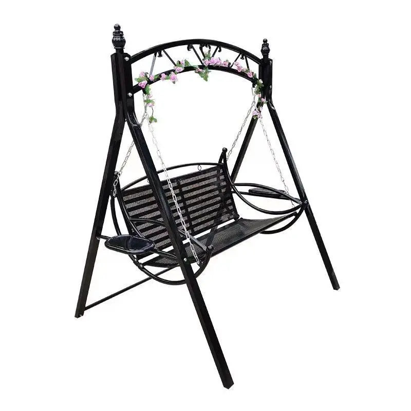 Wooden Swing Chair with Canopy