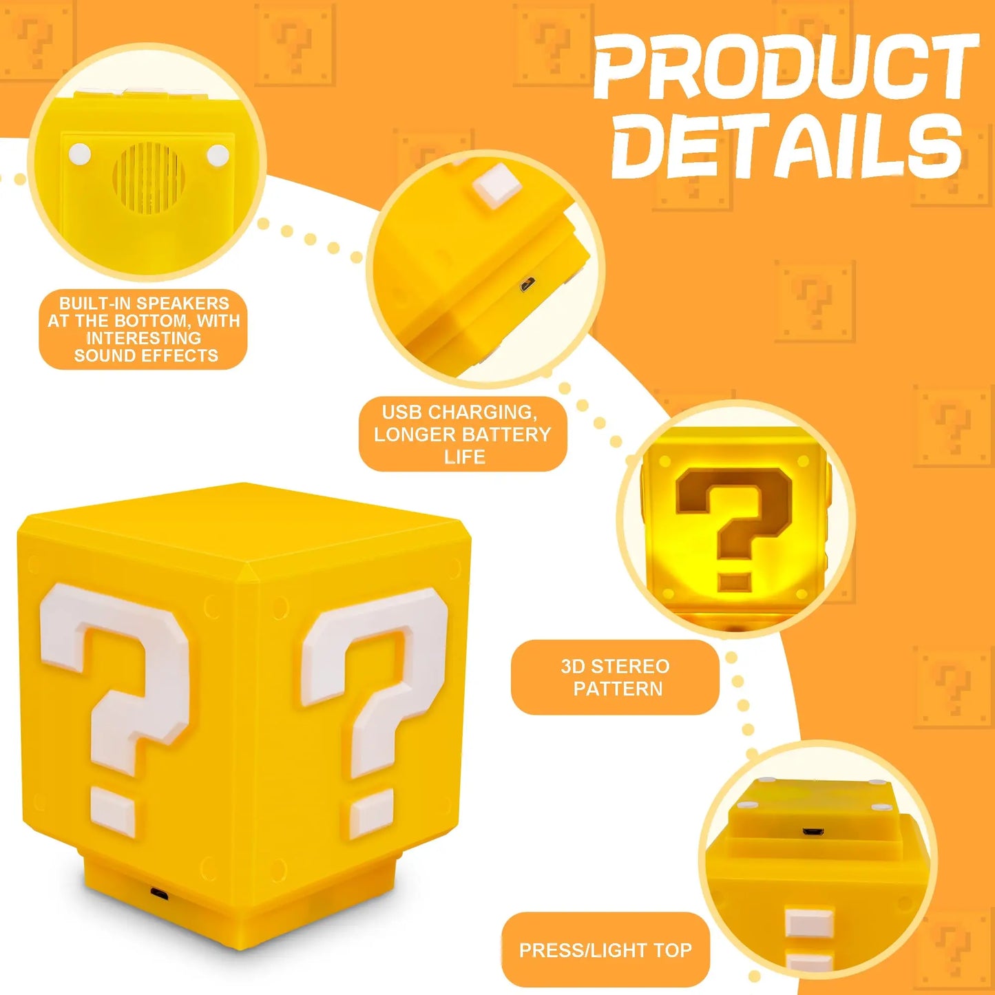 USB Charging Super Mario Night Light