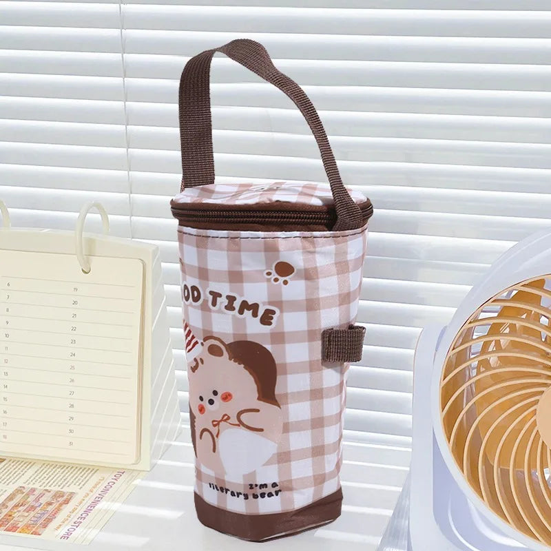 Water Bottle Tote Bag Universal Pouch Heat Preservation Insulated Cooler Bag Outdoor Traveling Camping Hiking Water Bottle Cove