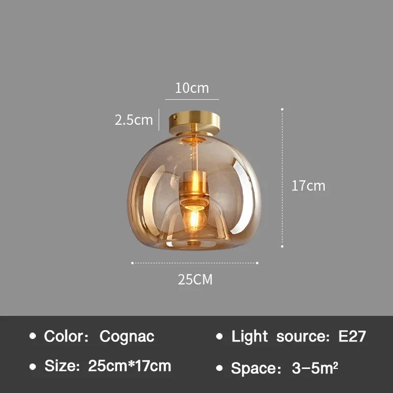 Modern Glass Ceiling Light