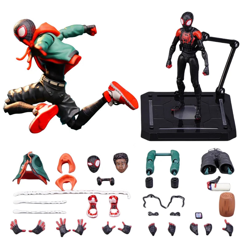 Spider-Man:Into the Spider-Verse Miles Morales Action Figure Model Peter Parker Miles Figurine Toys Doll kid Toy Gift