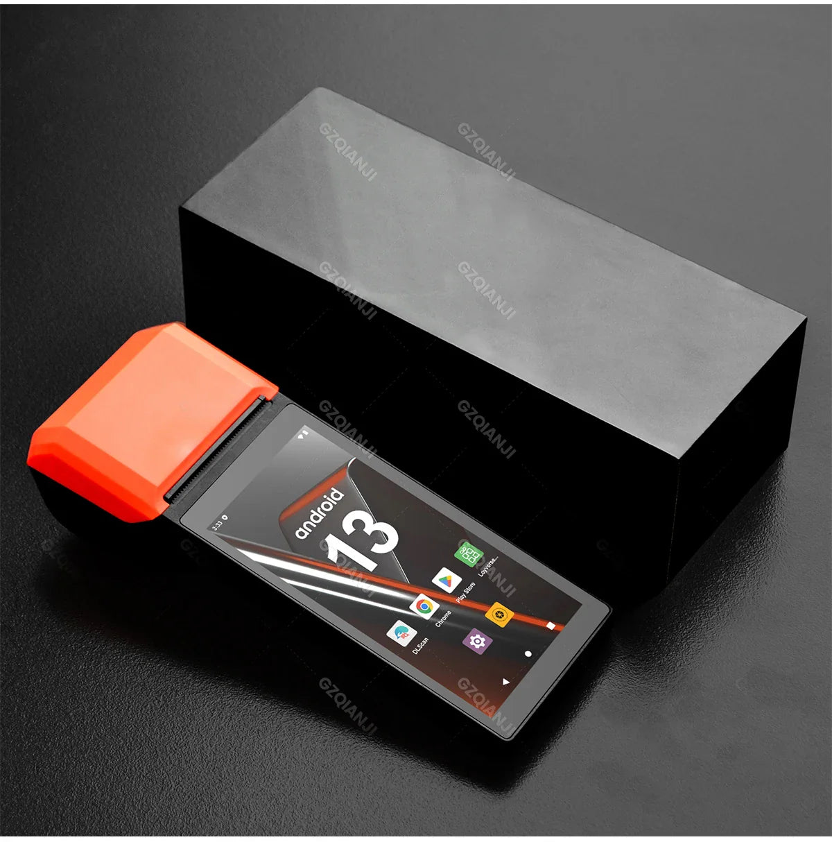 New 4G Wireless Wifi Handheld PDA Printers Android 8.1 13 POS Terminal Touch Screen Built-in 2D Barcode Scanner NFC Card Reader