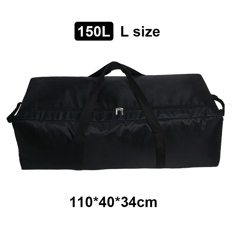 55L/100L/150L Travel Bag Outdoor Camping Backpack Waterproof Handbag Super Large Capacity Cycling Bag 1680D Oxford Cloth New