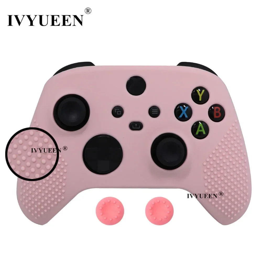 IVYUEEN MixColor Protective Silicone Skin for XBox Series S X XSS XSX Controller ThumbStick Grip Caps Gamepad Protector Cover