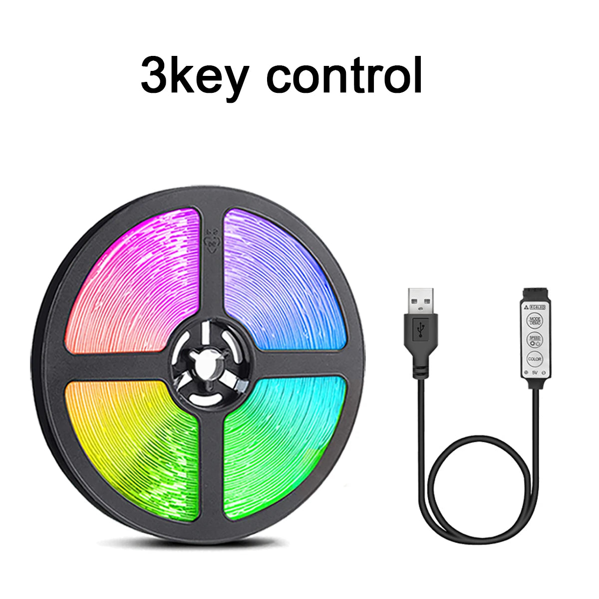 Bluetooth Control RGB Strip Lights for Bedroom and Party Decor