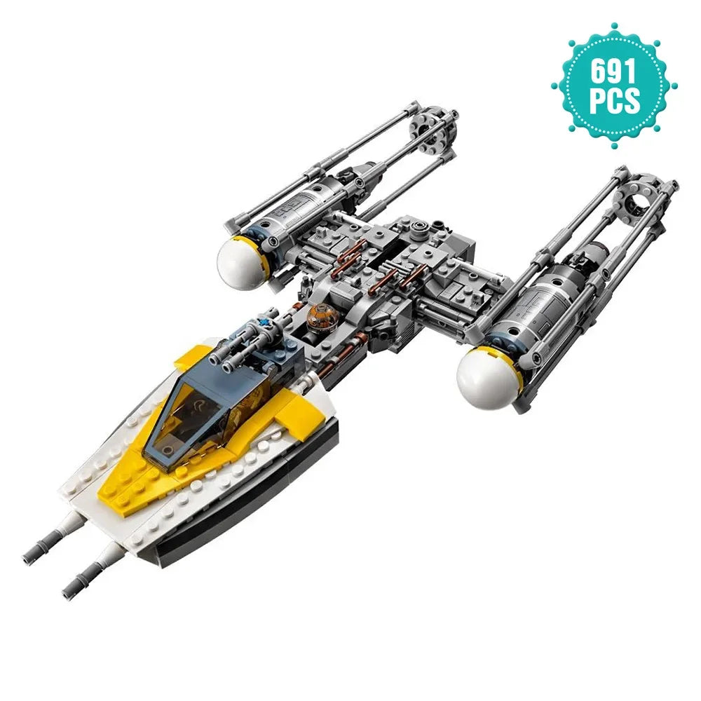 Y-Wing Starfighter Building Blocks Toy Set for Kids