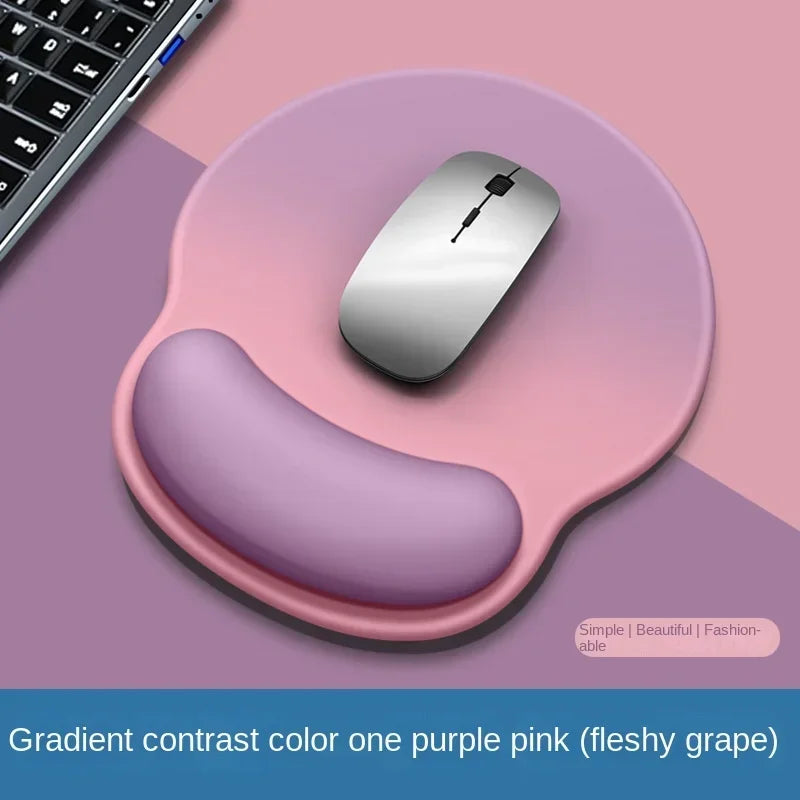 Gradient Mouse Pad with Logo - Female Wrist Support Silicone Pad