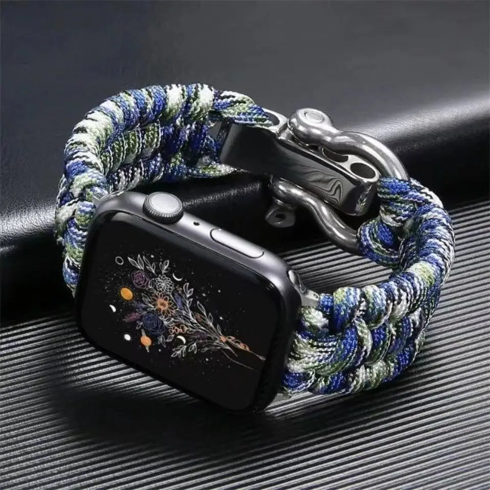 Outdoor Strap For Apple Watch Band Ultra 2 49mm 10 9 8 7 46mm 45mm 41mm Nylon Bracelet iWatch Series SE 6 5 4 3 44mm 42 40mm
