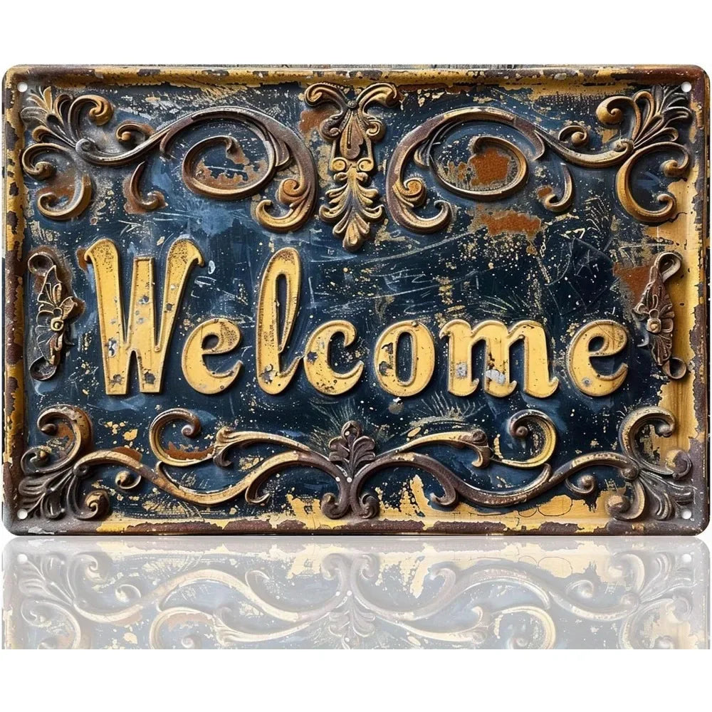 Vintage Metal Tin Poster BBQ Beer Bar Retro Metal Tin Signs Posters Plate Wall Decor for Bar Restaurant Cafe Clubs Retro Plaque