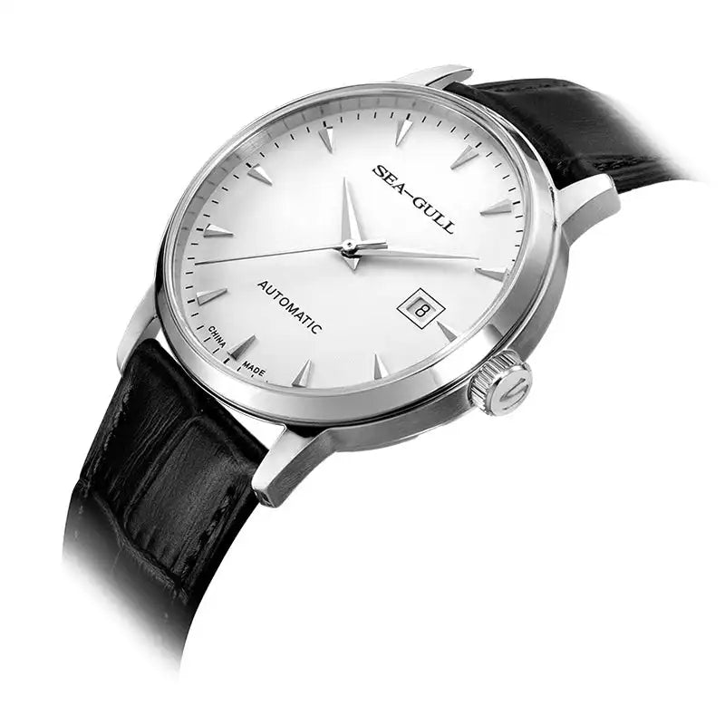 2023 Seagull Men's Mechanical Wristwatches Business Calendar Watch 50m Waterproof Leather Buckle Mens Watches  819.613