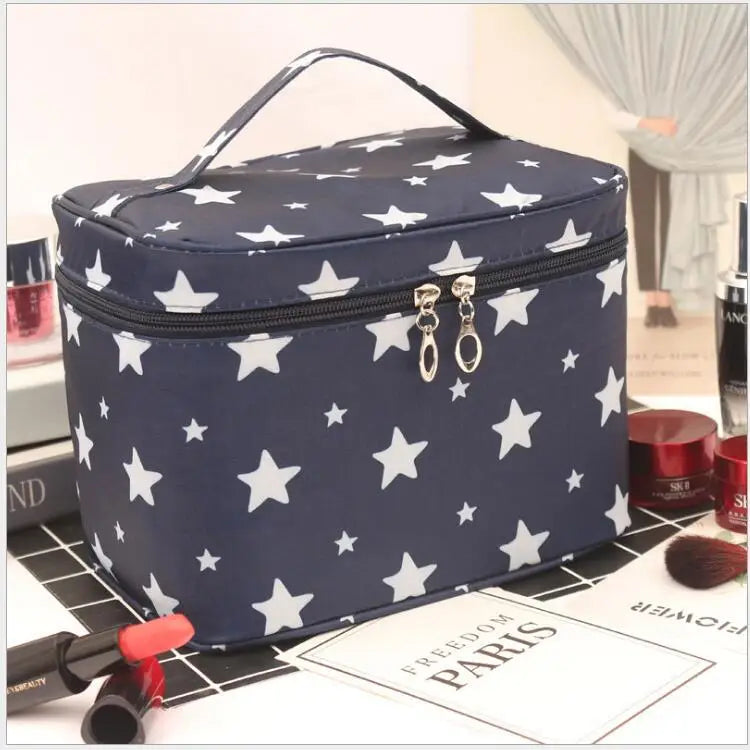 Waterproof Portable Women Makeup Bag High Capacity Toiletries