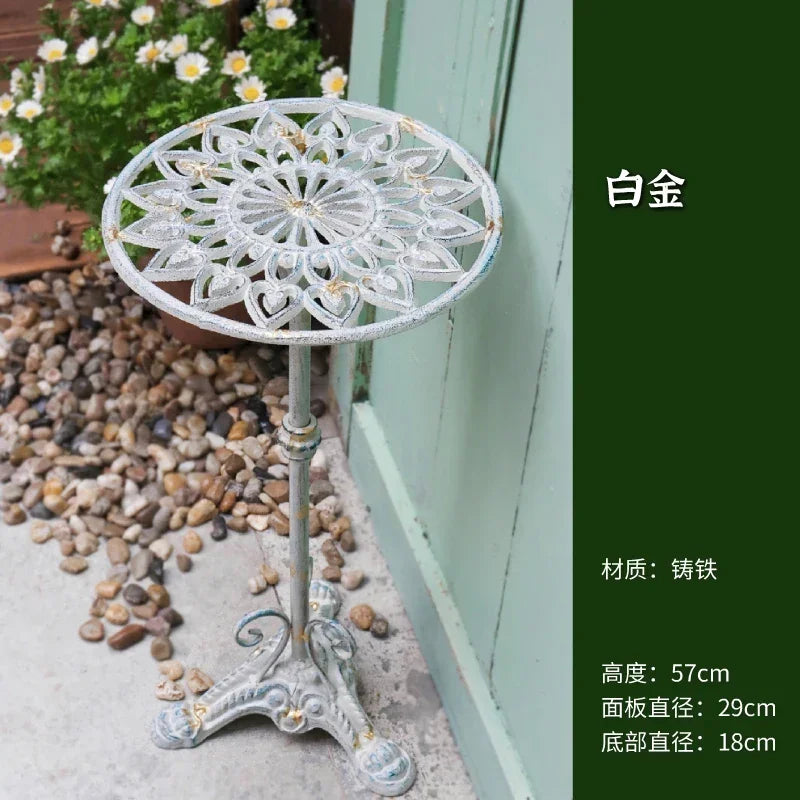 Outdoor Dining Setting for 2 | Bistro Set | Vintage Cast Aluminium | White