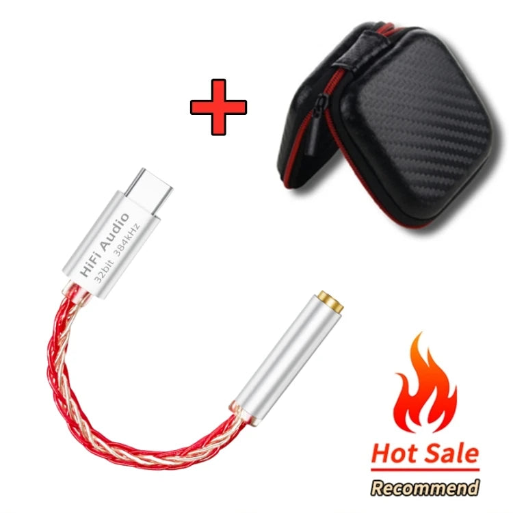 DAC Cable USB Type C to 3.5mm Jack HiFi Audio Amp Adapter Wired Earphone for KZ Earplugs iPhone16/15 Samsung Xiaomi Huawei iPad