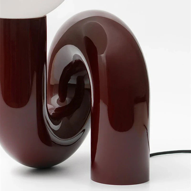 Postmodern Resin Curl Lamp