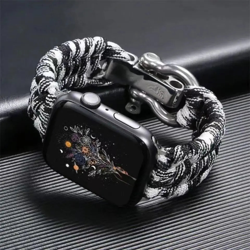 Outdoor Strap For Apple Watch Band Ultra 2 49mm 10 9 8 7 46mm 45mm 41mm Nylon Bracelet iWatch Series SE 6 5 4 3 44mm 42 40mm