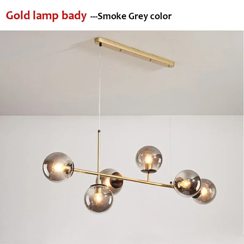 Floating Glass Ball Hanging Light for Dining & Kitchen