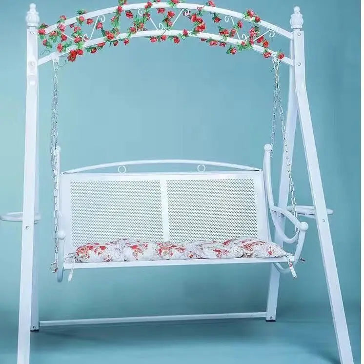 Wooden Swing Chair with Canopy