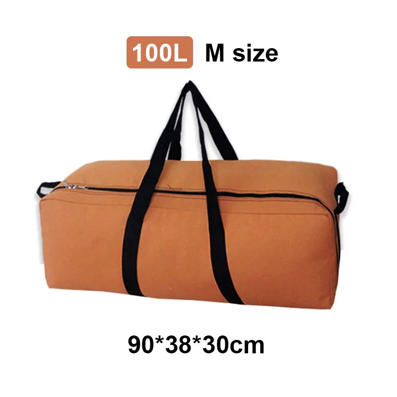 55L/100L/150L Travel Bag Outdoor Camping Backpack Waterproof Handbag Super Large Capacity Cycling Bag 1680D Oxford Cloth New