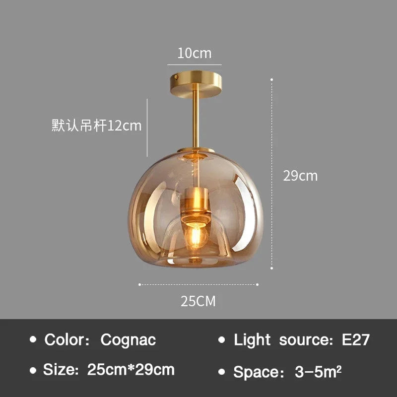 Modern Glass Ceiling Light