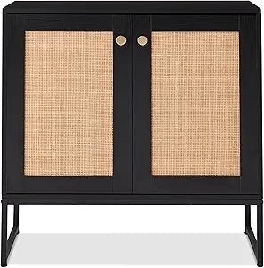 2-Door Rattan Cabinet