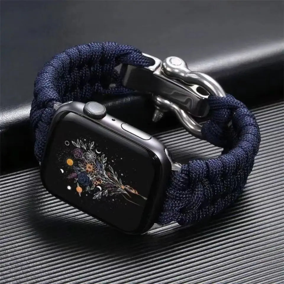 Outdoor Strap For Apple Watch Band Ultra 2 49mm 10 9 8 7 46mm 45mm 41mm Nylon Bracelet iWatch Series SE 6 5 4 3 44mm 42 40mm