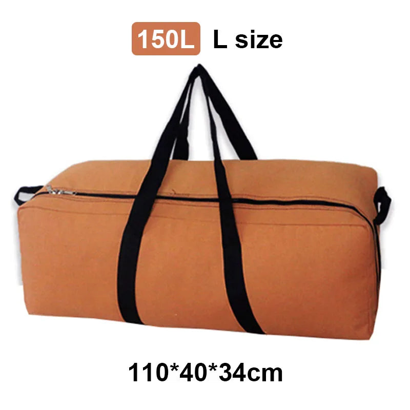 55L/100L/150L Travel Bag Outdoor Camping Backpack Waterproof Handbag Super Large Capacity Cycling Bag 1680D Oxford Cloth New