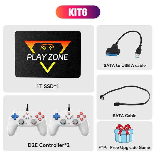 Retro Gaming SSD for Switch/PS5/Xbox/PS4/PS3/PS2/WIIU 80+Emulators