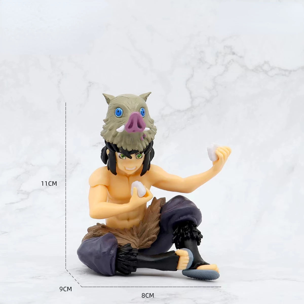 10-15cm Anime Demon Slayer Figure Kamado Tanjirou Nezuko Sitting Posture Action Figure PVC Model Doll Collection Toy Gift Kids