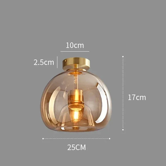 Modern Glass Ceiling Light